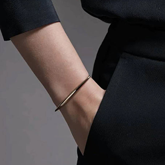 Shaun Leane Yellow Gold Vermeil & Leather Quill Bracelet