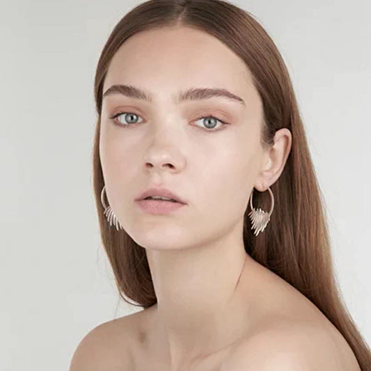 Shaun Leane Silver Quill Round Drop Earrings QU039.SSNAEOS