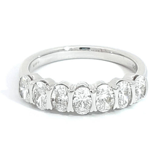 18W 1.30CT 7 OVAL DIAMOND ET