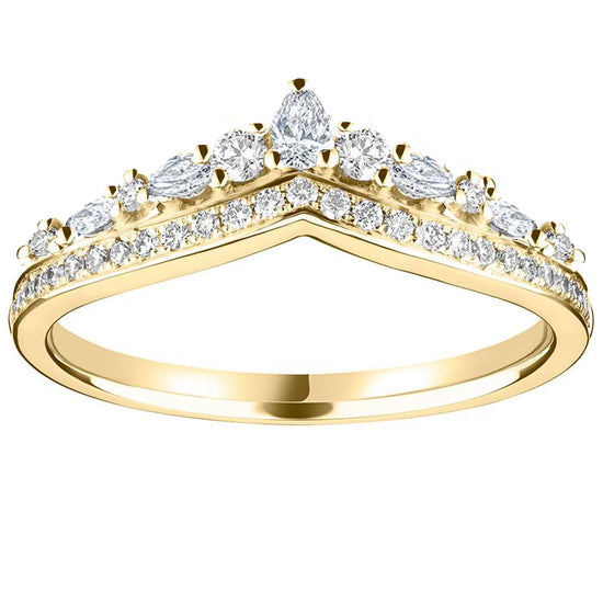 18Y TIARA 0.44CT G/H SI RING