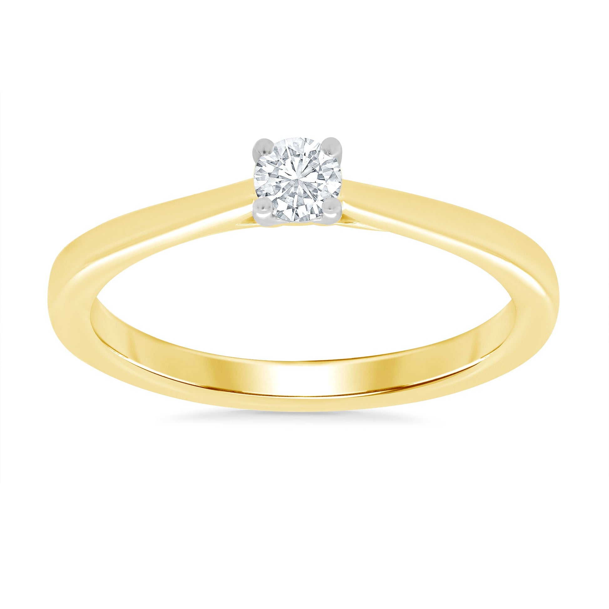 9Y 0.15CT DIAMOND SOLITAIRE RING