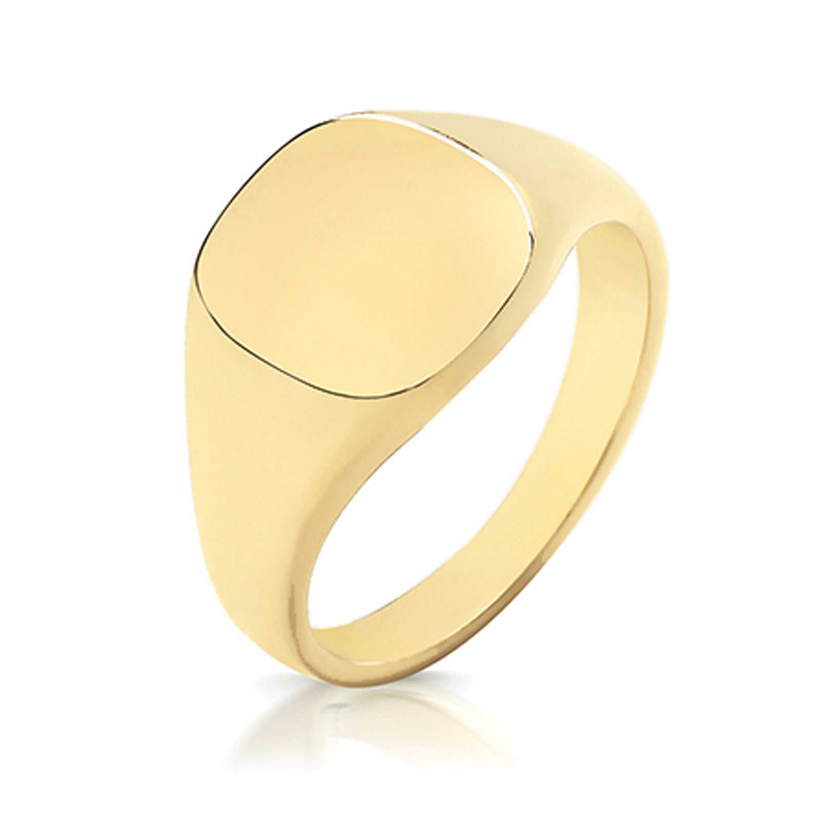 9Y 12X11 MM MEDIUM CUSHION SIGNET RING