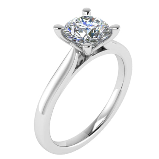 PLT DIAMOND 1.51CT HVS2 CERT BRILLIANT CUT SOLITAIRE RING