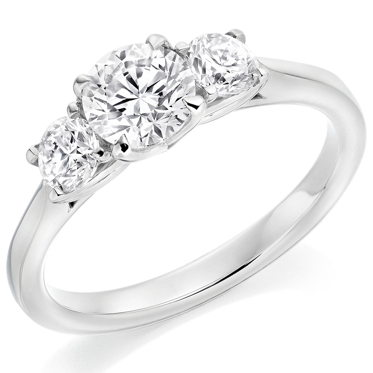 PLT 1.16CT DIAMOND TRILOGY RING