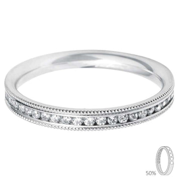 PLAT DIA 1/2 ET CHAN SET 0.21CT RING