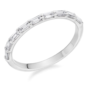 PLT 9 BAGUETTE CUT DIAMOND 0.40CT GSI HALF ETERNITY