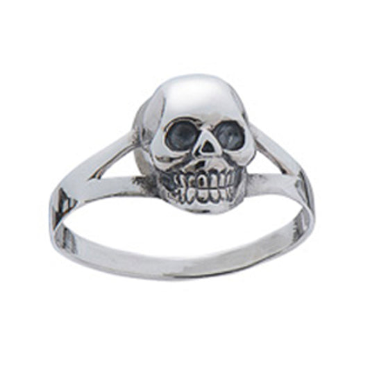 SIL SKULL RING