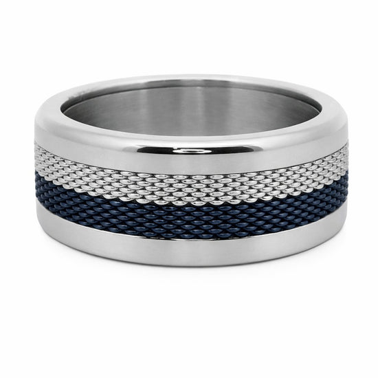Bering Stainless Steel 3 Piece Symphony interlinking Ring set. | WR Bullen Norwich Jeweller | Buy UK Jewellery Online | Est. 1887
