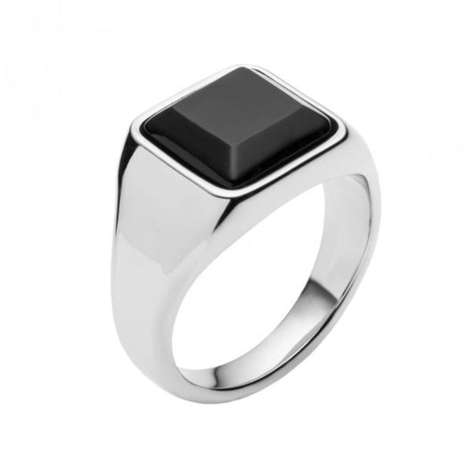 Fred Bennett Square Black Onyx Signet Ring | WR Bullen Norwich Jeweller | Buy UK Jewellery Online | Est. 1887