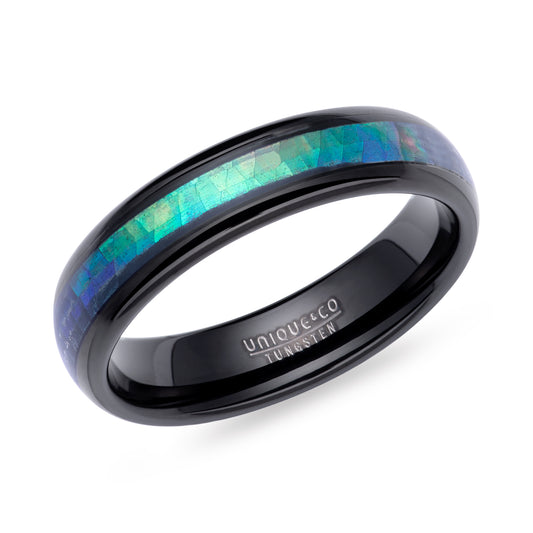 Tungsten Black + Abalone Shell | WR Bullen Norwich Jeweller | Buy UK Jewellery Online | Est. 1887