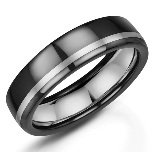 6mm Zirconium/Silver/Platinum Off Centre | WR Bullen Norwich Jeweller | Buy UK Jewellery Online | Est. 1887