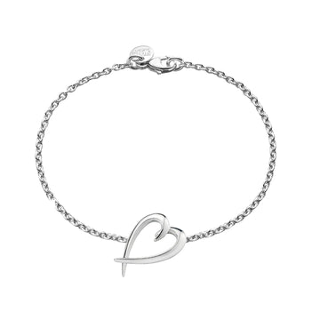Shaun Leane Silver Hook Heart Adjsutable Bracelet