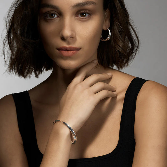 Shaun Leane Silver Sabre Deco Cuff Bangle