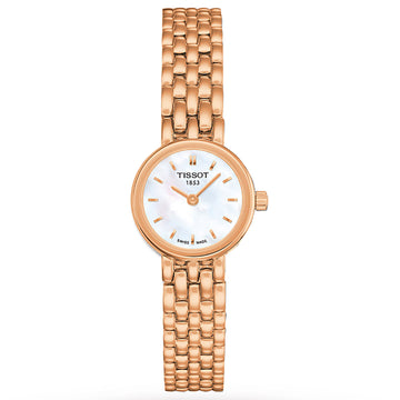 Tissot Ladies Rose Gold Lovely Silver Dial Quartz Watch T058.009.33.031.00