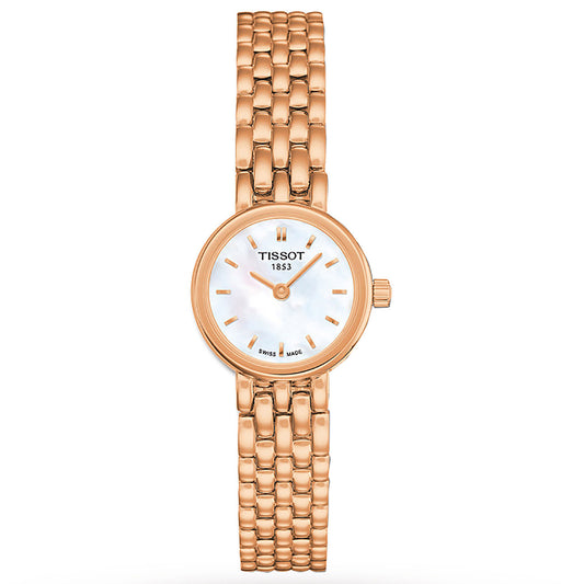 Tissot Ladies Rose Gold Lovely Silver Dial Quartz Watch T058.009.33.031.00