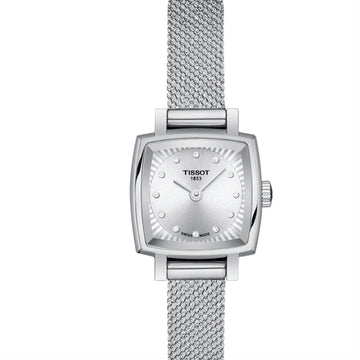 Tissot Ladies Stainless Steel Square Lovely Quartz Bracelet Watch T058.109.11.036.00