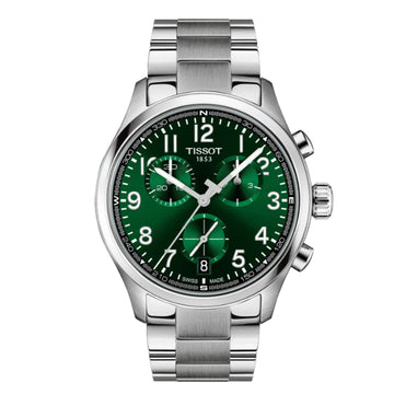 Tissot Gents Chrono L 42mm Green Dial Stainless Steel Chronograph Watch