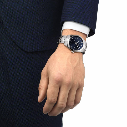 Tissot Gents Blue Dial Stainless Steel Quartz Watch T1274101104100