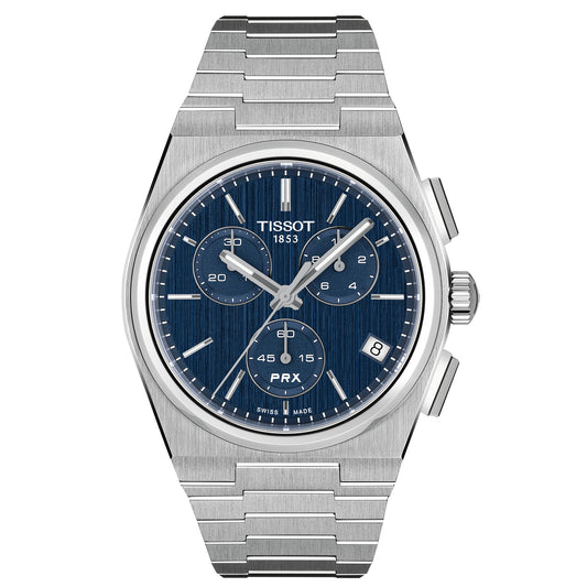 Tissot Gents PRX Chronograph 41mm Blue Dial Quartz Watch