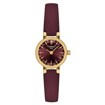 Tissot Ladies Burgandy Dial Lovely Quartz Watch T1400093637100