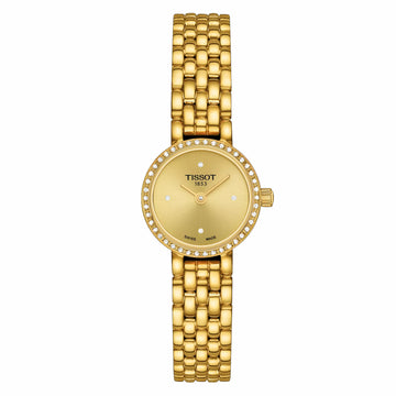 Tissot Ladies Lovely Diamond Gold Tone Quartz Watch T1400096302600