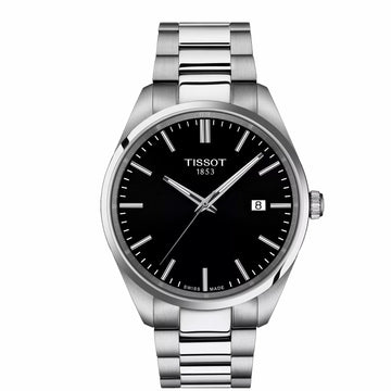 Tissot Gents PR100 Black Dial Stainless Steel Quartz Watch T150.410.11.051.00