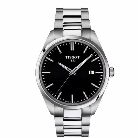 Tissot Gents PR100 Black Dial Stainless Steel Quartz Watch T150.410.11.051.00