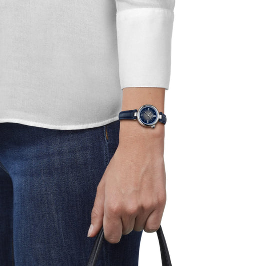 Tissot Ladies Desir 28mm Blue Dial Blue Strap Quartz Watch T1520101603801