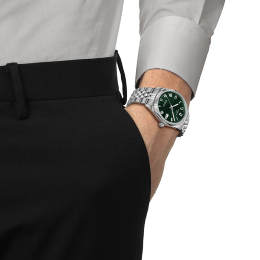 Tissot Gents Ballade COSC Powermatic 80 Automatic Green Dial Watch
