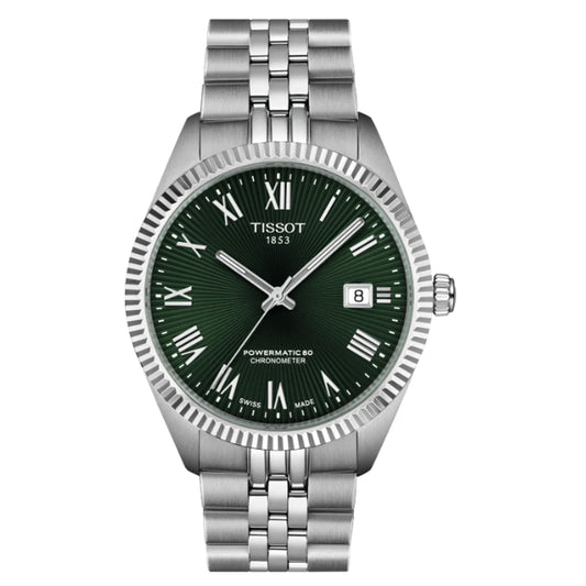 Tissot Gents Ballade COSC Powermatic 80 Automatic Green Dial Watch