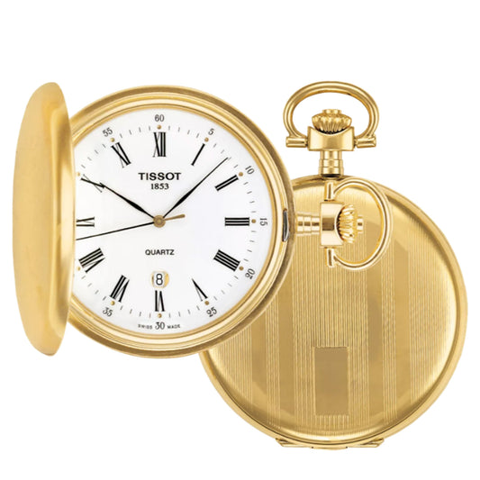 Tissot Gold Tone Quartz Pocket Watch T83455313