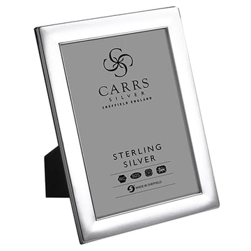 Sterling Silver Plain 8X10" Photoframe With Wooden Back