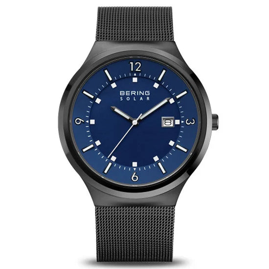 BERING SOLAR BLUE DIAL 14442-227 - Supplied By: WR Bullen Norwich