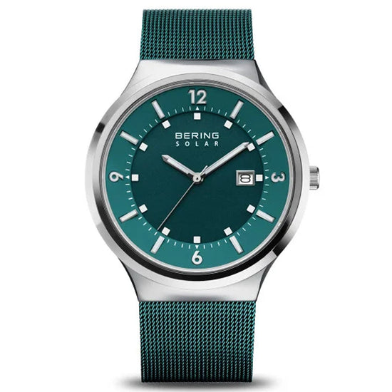 BERING SOLAR GREEN DIAL 14442-808 - Supplied By: WR Bullen Norwich