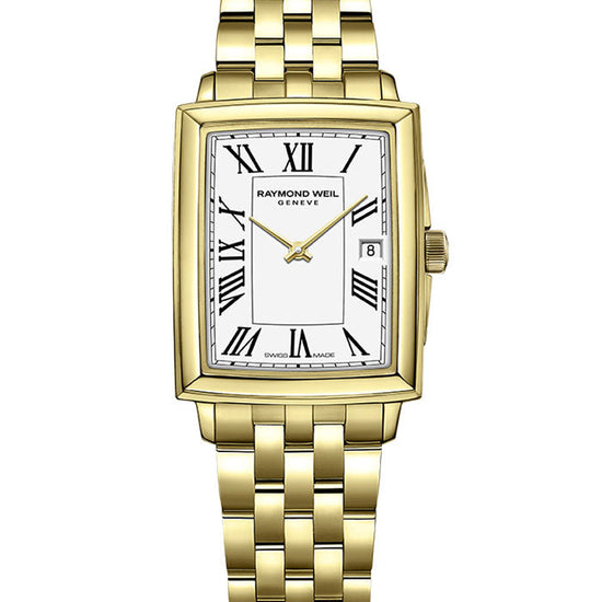 R.WEIL TOCCATA RECTANGLE G/P WHITE DIAL 5925-P-00300 - Supplied By: WR Bullen Norwich