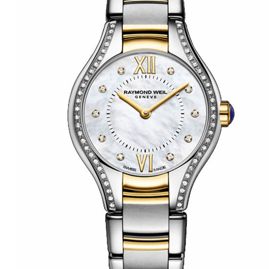 RAYMOND WEIL LADIES NOEMIA MOTHER OF PEARL & DIAMOND DIAL QUARTZ WATCH 5124-SPS-00985 - Supplied By: WR Bullen Norwich