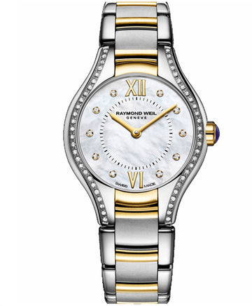 RAYMOND WEIL LADIES NOEMIA MOTHER OF PEARL & DIAMOND DIAL QUARTZ WATCH 5124-SPS-00985 - Supplied By: WR Bullen Norwich