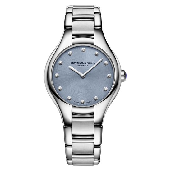 RAYMOND WEIL LADIES NOEMIA DIAMOND DOT DIAL QUARTZ WATCH 5132-ST-050081 - Supplied By: WR Bullen Norwich