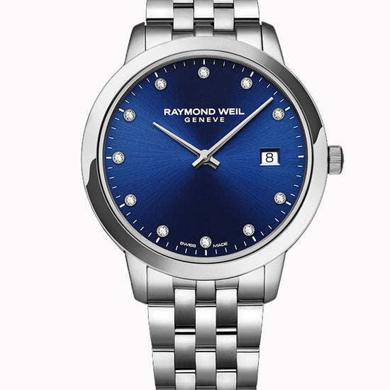 R.WEIL LADIES TOCCATA BLUE DIAL DIAMOND 5985-ST-50081 - Supplied By: WR Bullen Norwich