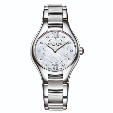 RAYMOND WEIL LADIES NOEMIA STAINLESS STEEL DIAMOND DIAL. - Supplied By: WR Bullen Norwich