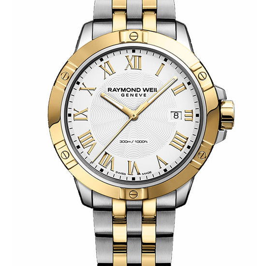 RAYMOND WEIL GENTS TANGO TWO-TONE WATCH 8160-STP-00308 - Supplied By: WR Bullen Norwich