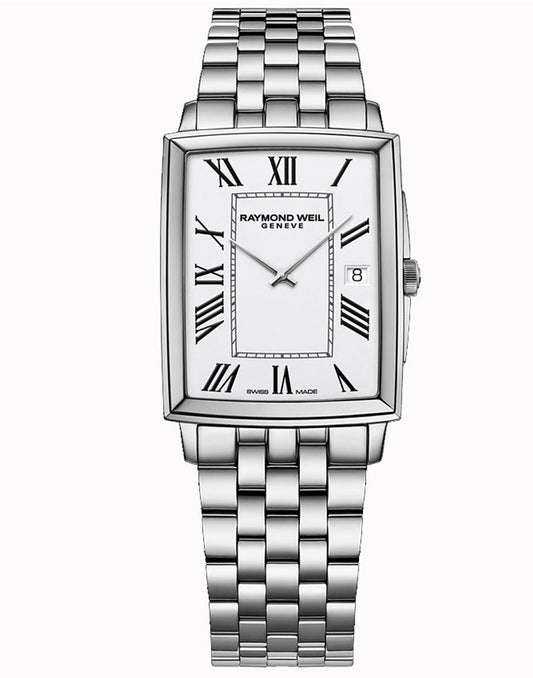 RAYMOND WEIL GENTS TOCCATA RECTANGLE QUARTZ WATCH 5425-ST-00300 - Supplied By: WR Bullen Norwich