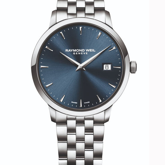 RAYMOND WEIL GENTS TOCCATA BLUE DIAL STAINLESS STEEL QUARTZ WATCH 5488-ST-50001 - Supplied By: WR Bullen Norwich