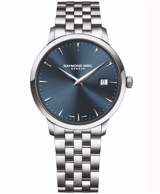 RAYMOND WEIL GENTS TOCCATA BLUE DIAL STAINLESS STEEL QUARTZ WATCH 5488-ST-50001 - Supplied By: WR Bullen Norwich