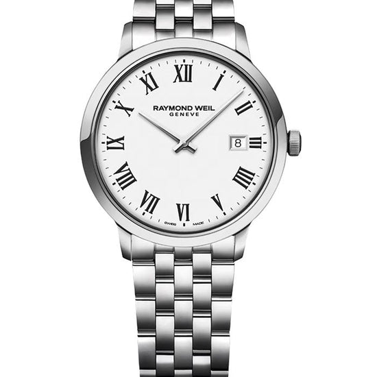 RAYMOND WEIL GENTS TOCCATA CLASSIC WHITE DIAL QUARTZ WATCH 5485-ST-00300 - Supplied By: WR Bullen Norwich