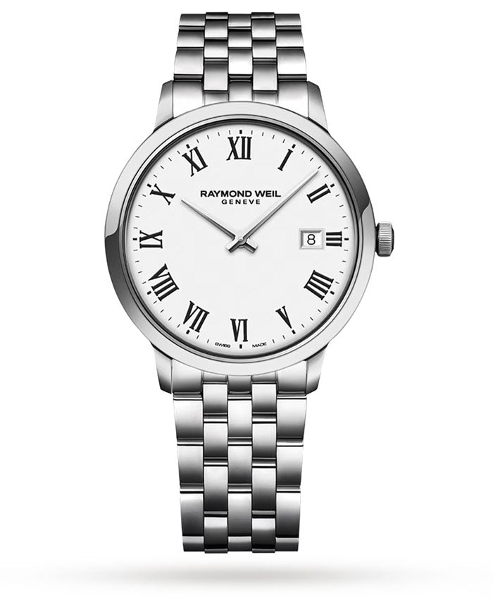 RAYMOND WEIL GENTS TOCCATA CLASSIC WHITE DIAL QUARTZ WATCH 5485-ST-00300 - Supplied By: WR Bullen Norwich