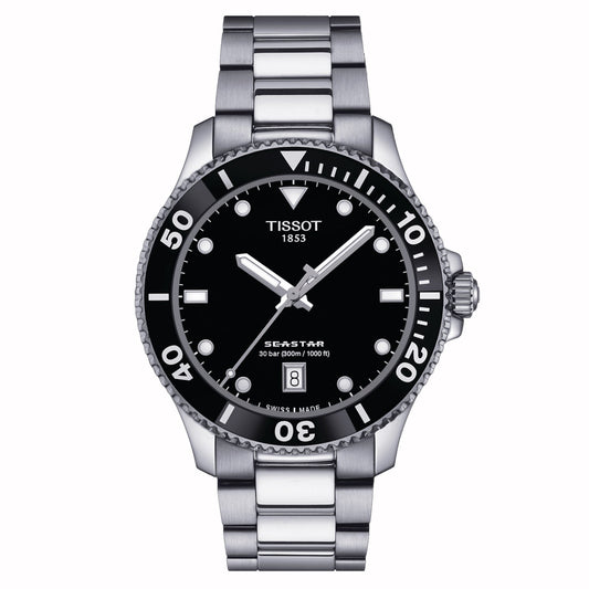 TISSOT SEASTAR BLACK DIAL T120.410.11.051.00 - Supplied By: WR Bullen Norwich