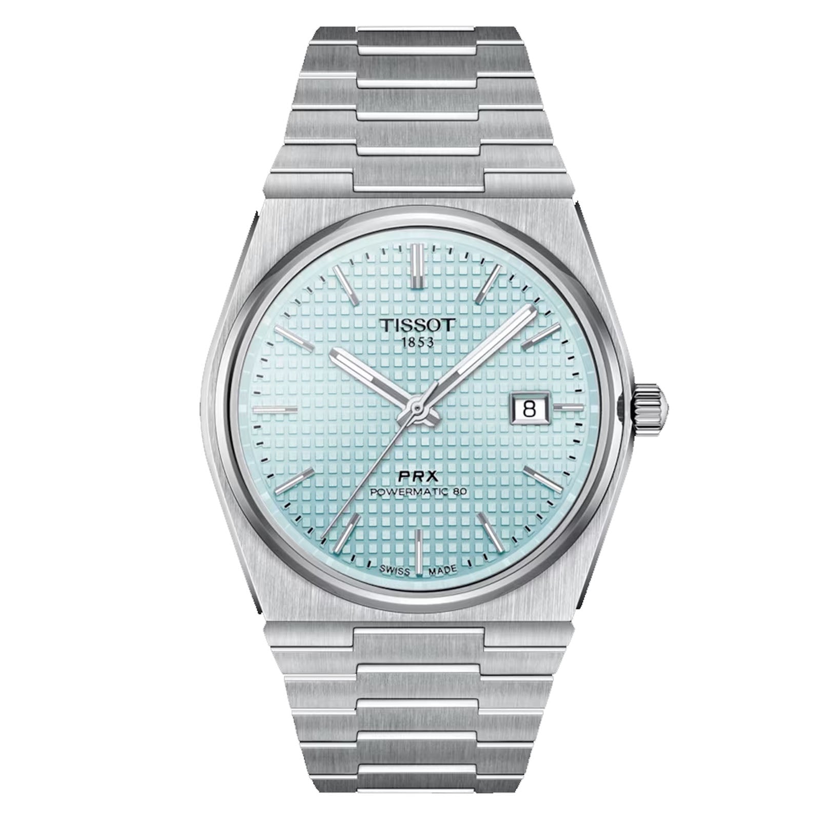 TISSOT GENTS SS ICE BLUE PRX PMATIC T137407113510 - Supplied By: WR Bullen Norwich