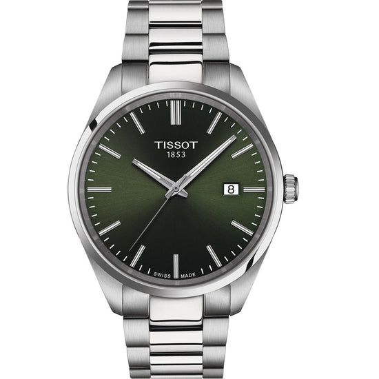 TISSOT PR100 GREEN DIAL T1504101109100 - Supplied By: WR Bullen Norwich