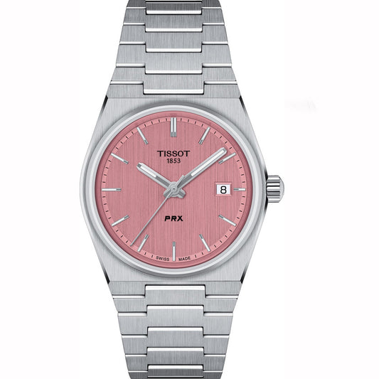 TISSOT PRX 35MM PINK DIAL T137.210.11.331.00 - Supplied By: WR Bullen Norwich